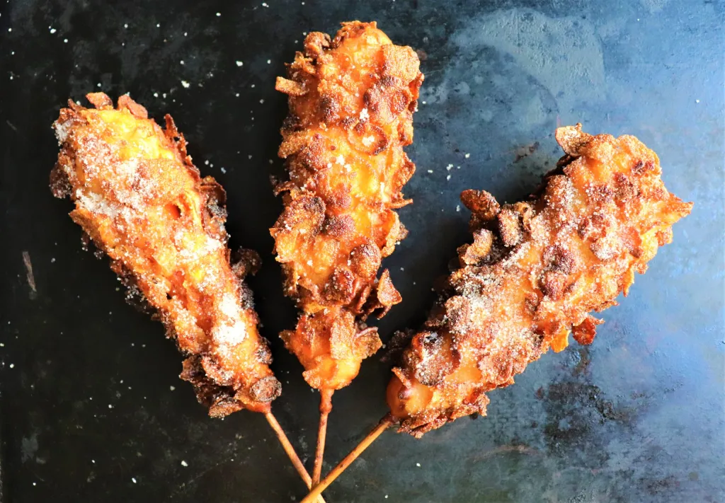 Vegan Korean Corn Dogs from Carrots